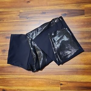 Onzie High Rise Metallic Moto Legging